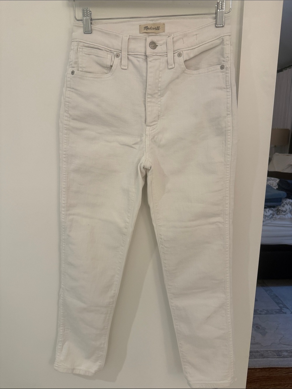Madewell Women’s White Skinny Stovepipe Jeans Size 27